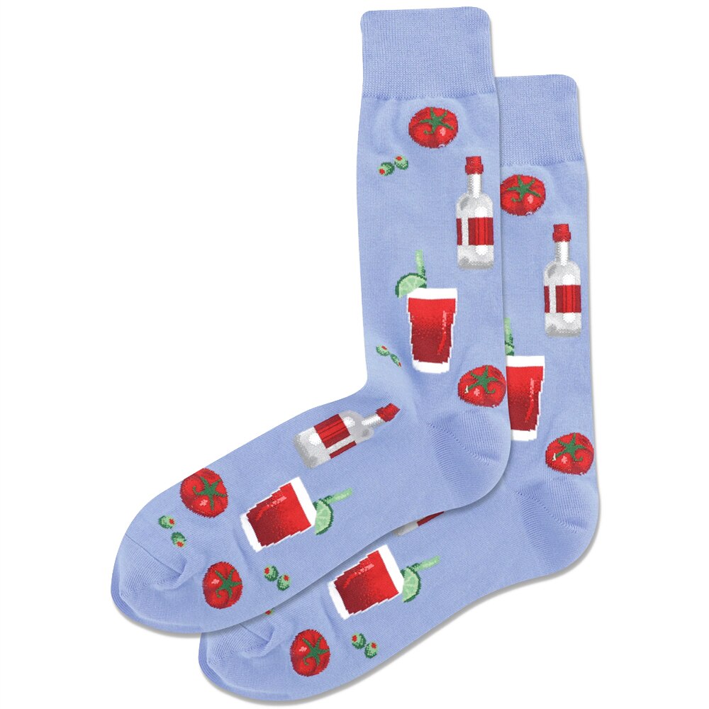 Hotsox, Men's, Novelty, Sock, Blood Mary, Periwinkle